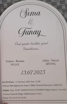 MUTLULUKLAR DİLERİZ. 